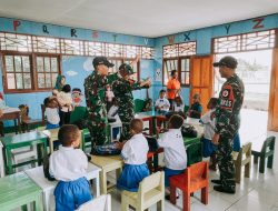 Prajurit Koops TNI Habema Serentak Berikan Pelayanan Kesehatan di Pelosok Papua