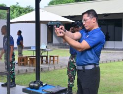 Pererat Sinergitas, Lanud Sultan Hasanuddin Gelar Coffee Morning dan Latihan Menembak Eksekutif Bersama Forkopimda