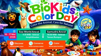 BioKids Color Day, Cara Seru Anak-anak Belajar Mencintai Satwa di Ancol jakarta