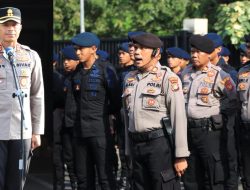 Apel Siaga Pengamanan Liga 1 di Polres Metro Bekasi Kota, Fokus Humanis dan Deteksi Dini