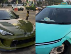 Viral Keluhan Pemilik Mobil Sport usai Kendaraannya Bonyok Terbentur Taksi Green SM, Tuding Perusahaan Lepas Tangan