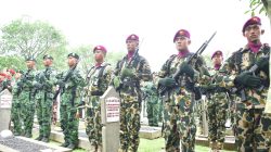 DIPIMPIN MENHAN RI, PANGKORMAR HADIRI PEMAKAMAN MILITER JENDERAL TNI (PURN.) RYAMIZARD RYACUDU