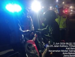 Intensifkan Patroli dan Razia Stasioner, Polsek Bekasi Barat Cegah Kejahatan Jalanan dan Tawuran