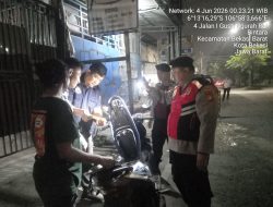 Cegah Aksi Tawuran, Polsek Bekasi Barat Giatkan Patroli dan Razia Stasioner