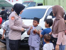 Polwan Polda Metro Jaya Gelar Trauma Healing dan Baksos untuk Korban Kebakaran di Jakpus