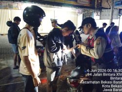 Cegah Tawuran Polsek Bekasi Barat Gelar Razia Stasioner dan Patroli Mobile