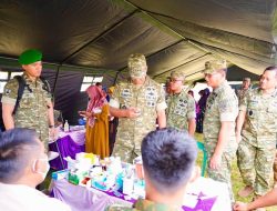 TNI Tinjau Yonif TP 842/Badak Sakti, Dukung Pertahanan dan Ekonomi Daerah