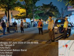 Kapolsek Bekasi Barat Pimpin Patroli KRYD dan Razia Stasioner Cegah TawuranKota