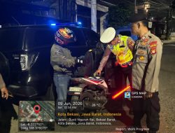 Razia Stasioner Polsek Bekasi Barat Cegah Aksi Kejahatan Jalanan dan TawuranKota