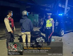 Razia Stasioner Polsek Bekasi Barat Cegah Aksi Kejahatan Jalanan dan Tawuran