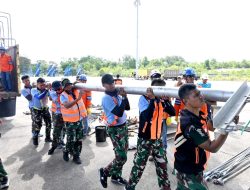 Menembus Jarak Demi Terangnya Negeri, Lanud Sjamsudin Noor Dukung Misi Airbus A-4002M TNI AU Percepat Pemulihan Kelistrikan