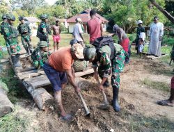 Hadir untuk Rakyat, Prajurit Satgas Pamtas RI–PNG Mobile Gobang VII Yonif 9 Marinir Bantu Atasi Kesulitan Warga Kampung FuogDispen Kormar TNI Angkatan Laut