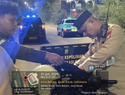 Jaga Jakarta On The Spot Kapolsek Bekasi Barat Pimpin KRYD dan Razia Stasioner, Cegah Tawuran