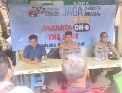 Jaga Jakarta On The Spot Kapolsek Bekasi Barat Ajak Driver Ojol Aktif Jaga Keamanan Lingkungan