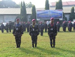 ASKOMLEK PANGKORMAR MENGIKUTI UPACARA PEMBUKAAN PELATIHAN TEKNIS OPERATOR UAV KORPS MARINIR TA. 2026