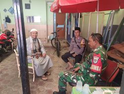 Sinergitas TNI-Polri Perkuat Kamtibmas, Bhabinkamtibmas dan Babinsa Sambangi Tokoh Agama di Bintarajaya