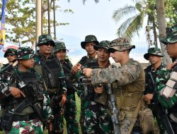 MARINIR INDONESIA DAN USMC PERTAJAM NALURI TEMPUR LEWAT PATROLI DAN GUN DRILL