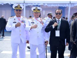KRI SRIWIJAYA RESMI PERKUAT ARMADA TNI AL, PANGKORMAR HADIRI PERESMIAN KAPAL INDUK PERTAMA INDONESIA