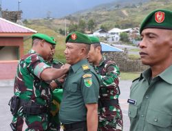 Kodim 1714/Puncak Jaya Gelar Syukuran Kenaikan Pangkat Bintara dan Tamtama