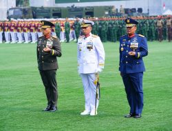 Panglima TNI Tinjau Gladi Bersih Upacara HUT Ke-81 TNI