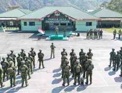 HUT Ke-81 TNI Tahun 2026, Kodim 1714/Puncak Jaya Gelar Upacara, Dipererat Kebersamaan TNI dan Kepolisian