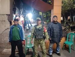 Patroli/Siskamling, Babinsa Pulogadung Pastikan Jatinegara Kaum Kondusif